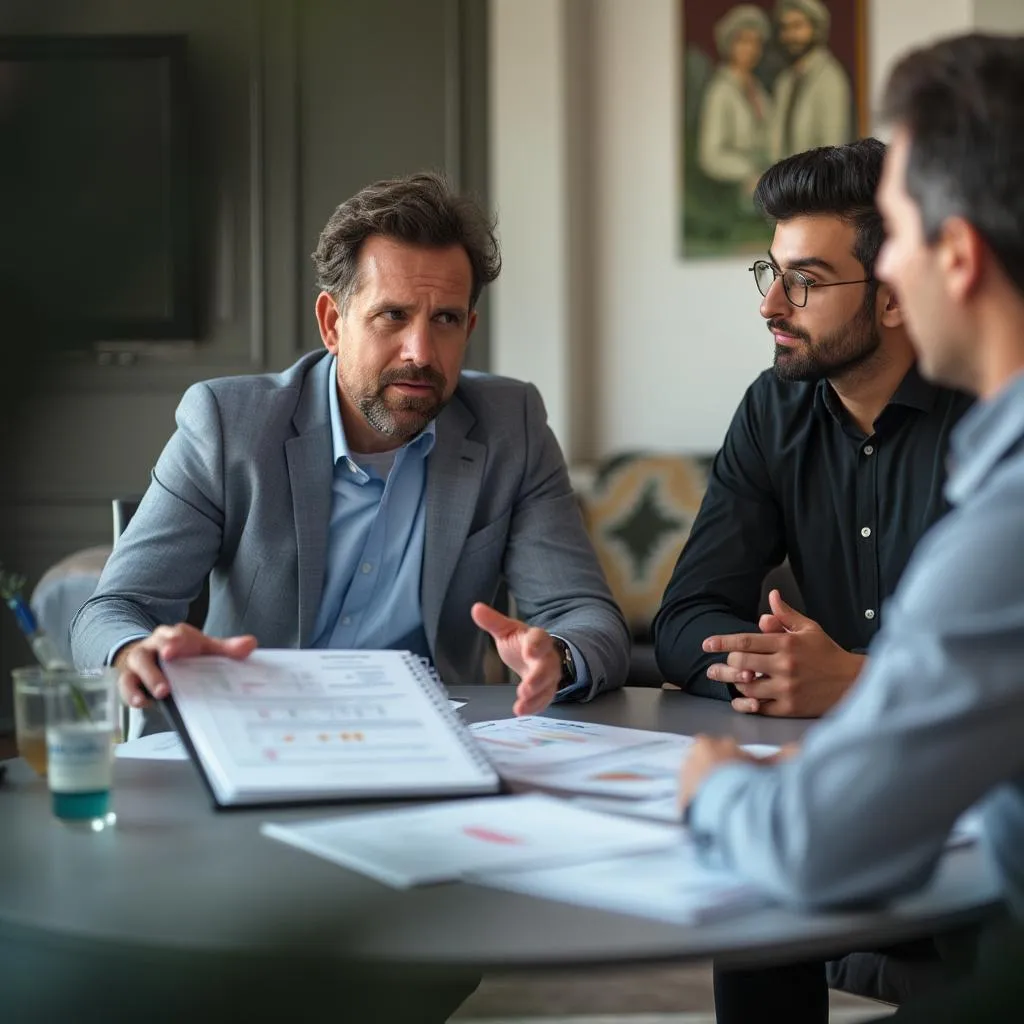 Consultor da InvestBrasil com cliente