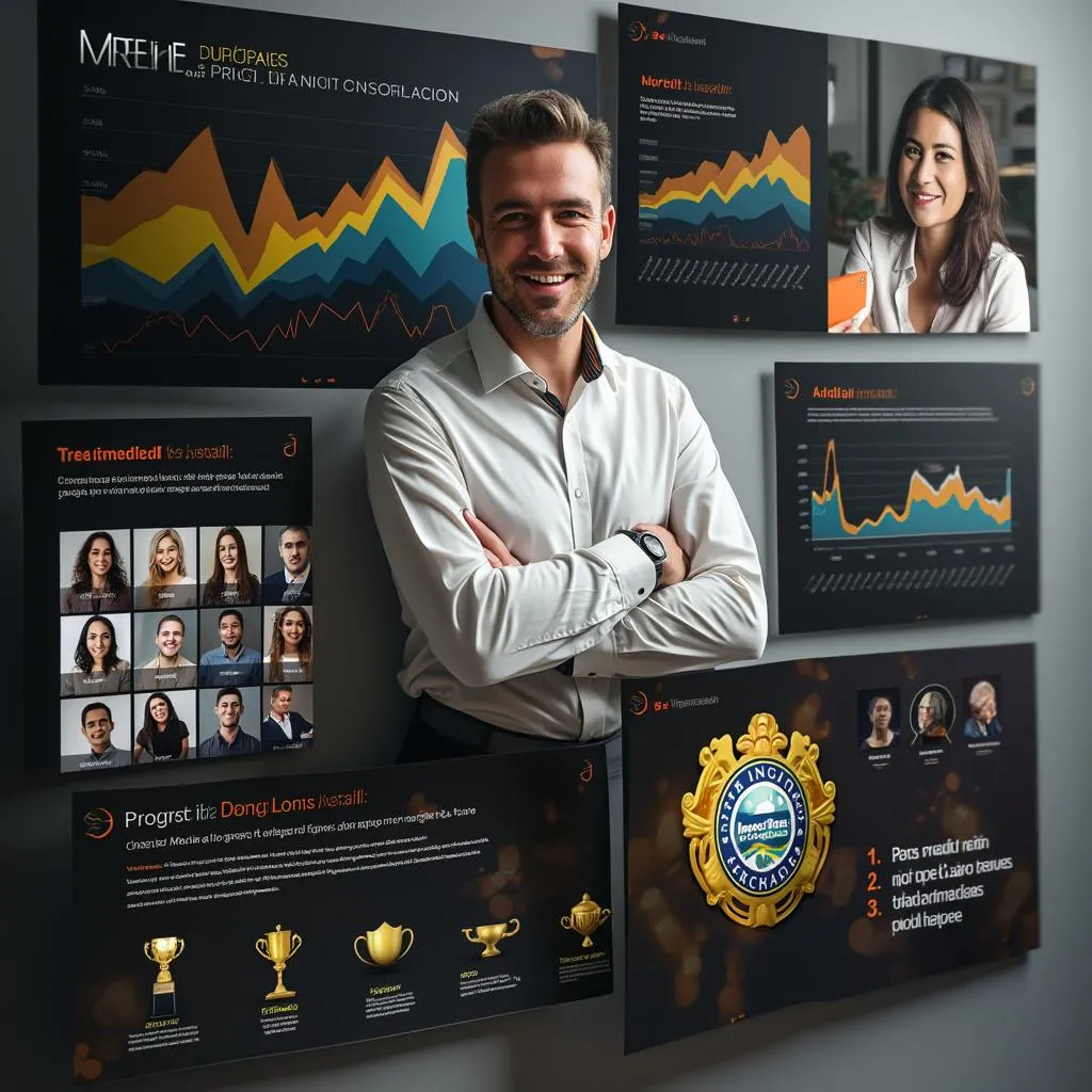 Montagem representando a história da InvestBrasil com marcos importantes